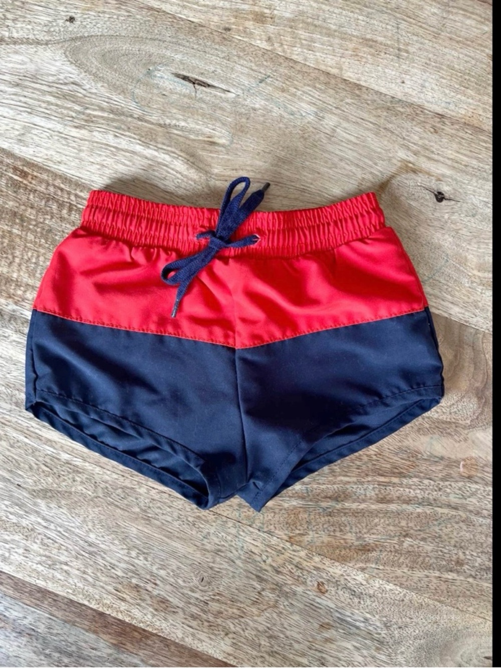 Minnow boys americana color block boardie, size 2T